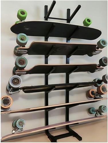 Snowboard Storage Rack,Floor-Standing ski Storage Rack, Home Gym Storage Rack, Sample Board Display Rack, Exercise mat Storage Rack (Black 35x25x101 cm/14x10x40 in)