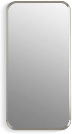Kohler 35569-BGL Verdera® Framed Bathroom Medicine Cabinet with Mirror, Rectangle Design, Adjustable Shelves, Bathroom Storage, 15 in. W x 30 in. H, Brushed Nickel