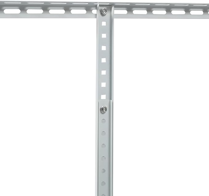 2x8FT Overhead Garage Storage Rack, 450lbs Capacity White Ceiling Shelves, Adjustable Height 22-40 inch, Heavy-Duty Metal Garage Storage System for Seasonal Items