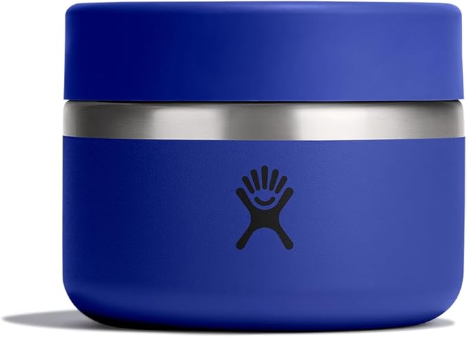 Hydro Flask Food Jar – Insulated Stainless Steel, Snack Travel Container for Hot Food & Soup 12 Oz Capri Blue