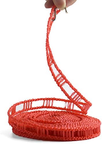 Clothesline 5m 1.64ft Length 2 Pack Camping Red White Clothes Drying Rope Portable Windproof Travel for Indoor Outdoor Laundry