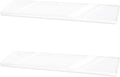 2pcs Clear Medicine Shelves, 13x3in/33x7.6cm Acrylic Wall Mount Medicine Cabinet Replacement Shelf Board for Bathroom Kitchen Living Room Organizer