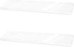 2pcs Clear Medicine Shelves, 13x3in/33x7.6cm Acrylic Wall Mount Medicine Cabinet Replacement Shelf Board for Bathroom Kitchen Living Room Organizer