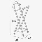 AR_IT- 119 NELSON folding bedroom valet, finishing cherry wood