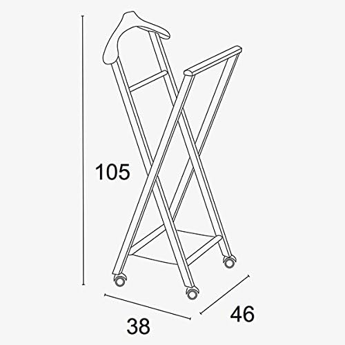 AR_IT- 119 NELSON folding bedroom valet, finishing cherry wood