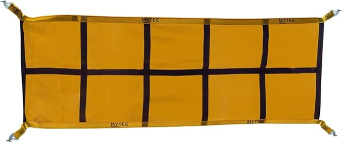 Mytee Products 2"x146.5" Pallet Rack Safety Nets for 12 ft Pallet Bays - 2400 lbs Breaking Strength Rack Safety Netting for Holding Pallets in Place - Warehouse Storage Shelving Accessories