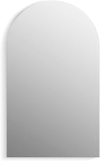 Kohler 36540-NFC-NA Verdera® Medicine Cabinet, Arched Design, Left-Hinged, Frameless Mirror Medicine Cabinets, Mirrored Interior, Adjustable Glass Shelves, 20 in. W x 34 in. H, Rustproof Aluminum