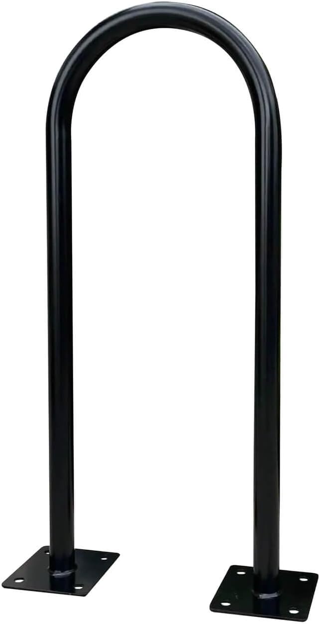 Sandbaggy In Ground Bike Rack | U Shaped, Commercial, Outdoor, 1 Loop, Steel | Black, 14.5" x 34" (50)