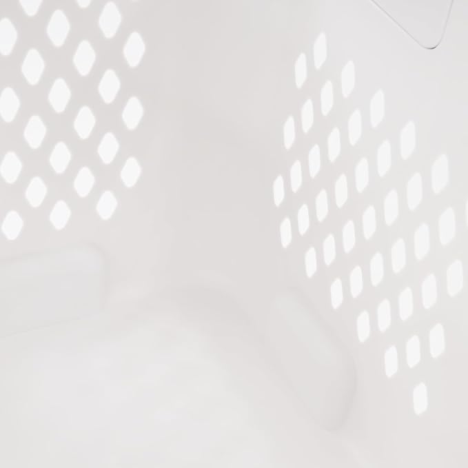 3-Tier Laundry Hamper Sorter, Rolling Laundry Baskets, Dirty Clothes Hamper for Small Space, Dorm, Closet, Bathroom (White)