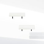 Furinno Tanna Floating Shelves for Wall Set of 2, 15-Inch Bathroom Wall Shelf, Wall Mounted Shelf, for Bathroom Organizers and Storage, Living Room, White Texture