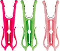 Smartest Heavy Duty Clothespins with Hooks (30 Pack Multi) Bright Pink-Pastel Pink-Pastel Green - 3 (10 Packs) Hang 3 Garments at Once-Tough, Dual Hooks, & Anti-Rust Spring - Durable, Colorful