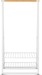 Brabantia - Linn Clothes Rack - Multi-Functional - Space Saver - Adjustable Shelves - Wardrobe Hanging - Drying Rack - Freestanding - Stable - White - Large