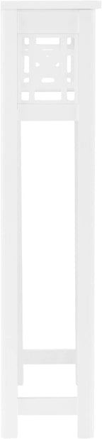 Unknown1 27" w X 37" h Over Toilet Shelf White Modern Contemporary Pine Painted Includes Hardware