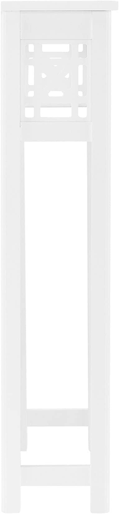 Unknown1 27" w X 37" h Over Toilet Shelf White Modern Contemporary Pine Painted Includes Hardware
