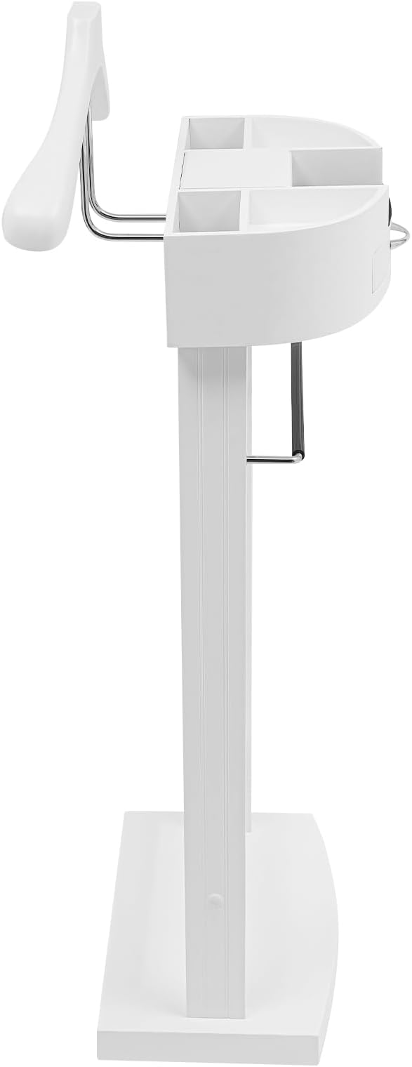 Freestanding Wood Clothes Valet Stand for Men/Women, Suit Hanger Butler Clothing Racks with Base, for Office Living Room Bed Room