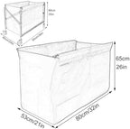 Waterproof Replacement Liner Bag for Laundry Cart - Durable Removable Ox Cloth Storage Bag for Rolling Laundry Basket - Ideal for Home & Laundry Organization