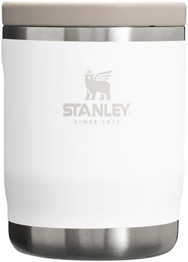 STANLEY Adventure To-Go Food Jar | Vacuum Insulated Food Container | Wide Mouth Screw On Lid | Packable for Travel | Stainless Steel with Leakproof Lid | BPA-Free