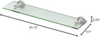 Gatco 4026 Tavern Glass Shelf, Satin Nickel