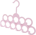 11Holes Clothes Tie Belt Shawl Scarf Hanger Display Holder Closet Organizer Hook