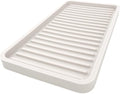Happitasa Silicone Kitchen Sink Organizer Tray, Sponge Holder and Countertop Protector | Bathroom and Kitchen Soap Dish and Dispenser Tray (Vanilla Cream, 10"x5.25", 10.4 Ounces)