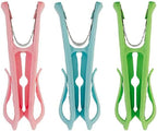 Smartest Heavy Duty Clothespins with Hooks (30 Pack Multi) Bright Pink-Pastel Pink-Pastel Green - 3 (10 Packs) Hang 3 Garments at Once-Tough, Dual Hooks, & Anti-Rust Spring - Durable, Colorful