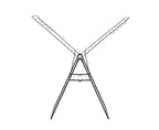 Brabantia HangOn Clothes Drying Rack | 82ft (25m) | Matt Black | Large Indoor Clothes Airer Laundry Stand with 2 Fold-Out Wings & Hanger Hooks, Folds Flat | Fits 2 Full Loads