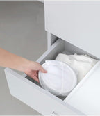 Pop up Laundry Hamper, Portable Foldable Mesh Clothes Hamper for Kids Room, College Dorm or Travel, Collapsible Laundry Basket for Storage, White