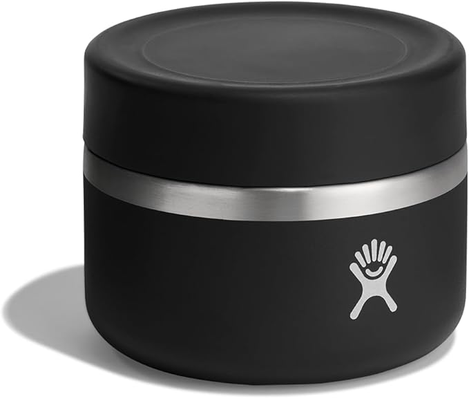 Hydro Flask Food Jar – Insulated Stainless Steel, Snack Travel Container for Hot Food, Lunch, & Soup 12 Oz Black (Pack of 12)