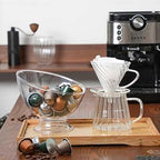 MOLFUJ Coffee Pod Holder, Clear K Cup Holder Plastic, Espresso Pod Holders for Counter Small, Pod Storage for K Cups, Vertuo Capsule Creamer Organizer for Coffee Bar