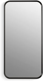 Kohler 35569-BLL Verdera® Framed Bathroom Medicine Cabinet with Mirror, Rectangle Design, Adjustable Shelves, Bathroom Storage, 15 in. W x 30 in. H, Matte Black