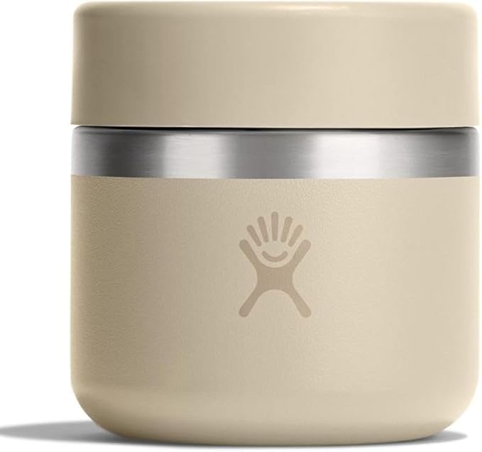 Hydro Flask Food Jar – Insulated Stainless Steel, Snack Travel Container for Hot Food, Lunch, & Soup 8 Oz Oat Tan