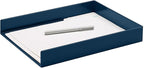 Poppin Stackable Front Loading Letter Tray, Blue, Rectangular