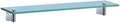 Gatco 4716 Bleu Glass Shelf, Chrome/Wall Mounted 20.13" X 4.30" Tempered/Floating Rectangle Glass Shelf for Bathroom