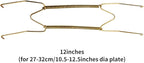 2 Pieces Wall Plate Hanger Decorative Dish Holder 8Inch/10Inch/12Inch/14Inch/16Inch Invisible Plate Dish Hanger Wall Display Hooks Home Decor (12 Inch)