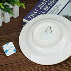 Artliving 1.25 Inch Invisible Adhesive Plate Hanger Set Vertical Plate Holders for The Wall (100 Pack)