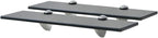 Floating Shelves 2 Pack, Tempered Glass Wall Shelf Set 15.7x3.9 Inch, Modern Invisible Brackets for Bathroom Living Room Bedroom Decor, 22lb Load Capacity, Easy Mounting Hardware Included