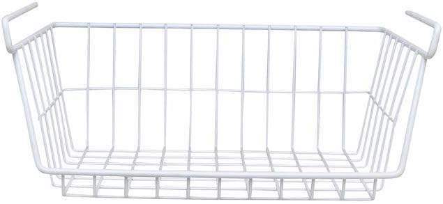 Whitmor White Wire Shelf Basket