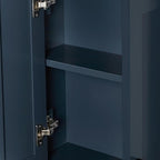 ARIEL Bathroom Wall Cabinet 26" H x 21" W x 8" D - Closed Door - Midnight Blue