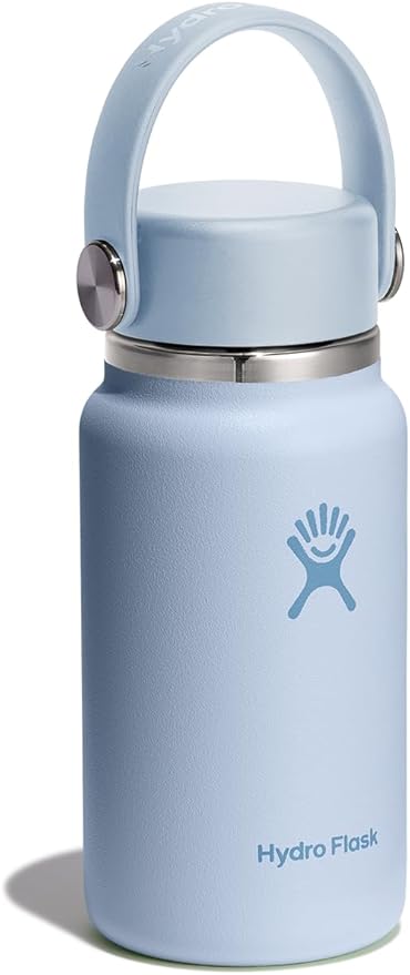 Hydro Flask Micro Bottle - Leak Proof Purse or Pocket Flask - Insulated Mini Water Bottle 6.7 Oz Surf