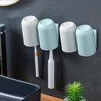 4PCS Mug Hooks Wall-Mounted Mug Holder, Coffee Cups Holder Hanger no Drilling,Toothbrush and Cup Organizer,Storage Hooks for Kitchen, Living Room, Office (White-1cup)