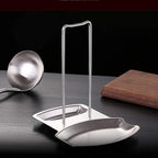 Pan Lid Holder Progressive Lid and Spoon Rest Shelf 304 Stainless Steel Pan Lid Organizer Kitchen Decor Tool