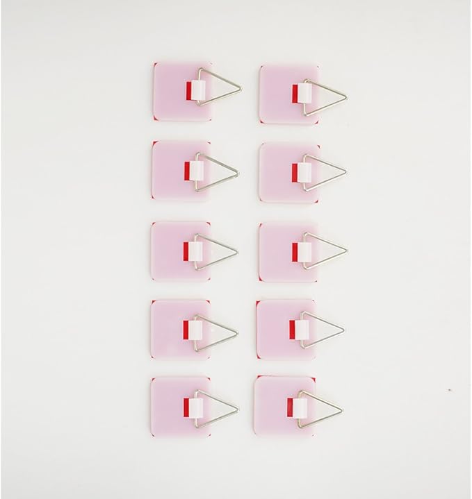 Artliving 1.25 Inch Invisible Adhesive Plate Hanger Set Vertical Plate Holders for The Wall (10 Pack)
