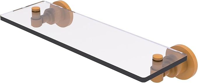 Allied Brass Washington Square Collection Glass Vanity Shelf with Beveled Edges