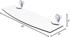 Allied Brass 433/18 Venus Collection 18 Inch Glass Shelf, Matte White