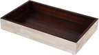 Handicrafts Home White 10x6 Bathroom Tray, Small Vanity Tray Handmade Rectangular Vanity Organizer for Bathroom Countertop, Perfume & Jewelry Tray,Guest Towel Holder, Decorative Napkin Holder