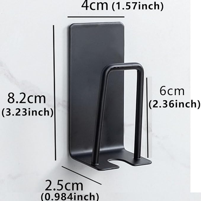 4PCS Mug Hooks Wall-Mounted Mug Holder, Coffee Cups Holder Hanger no Drilling,Toothbrush and Cup Organizer,Storage Hooks for Kitchen, Living Room, Office(Black-1cup)