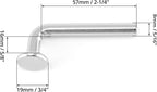 QWORK Universal Pallet Rack Safety Bolt - Heavy-Duty Drop Pins for Shelving Systems, 100 Pcs - Carbon Steel, 5/16" Diameter, 2-1/4" Length, J Bolt Design, M8x57mm