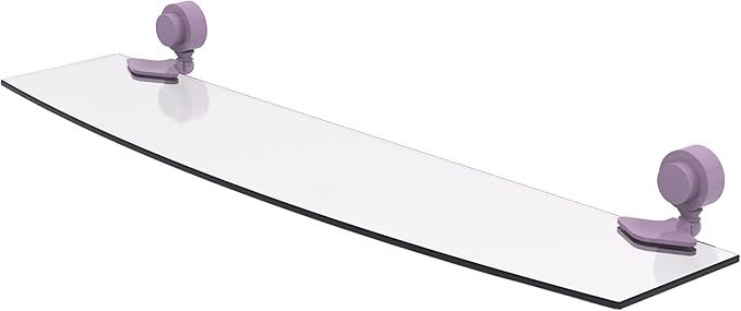 Allied Brass Venus Collection Glass Shelf with Smooth Accents