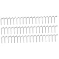 HEALLILY 200 Pcs Pallet Rack Drop Pin Safety Bolts for Warehouse Shelving Heavy Duty Iron Beam Locker Clips 1.65 X 0.66 X 0.86 Inches Silver
