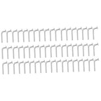 HEALLILY 200 Pcs Pallet Rack Drop Pin Safety Bolts for Warehouse Shelving Heavy Duty Iron Beam Locker Clips 1.65 X 0.66 X 0.86 Inches Silver